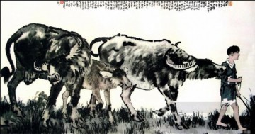 Chino Painting - Xu Beihong Endymion antiguo chino